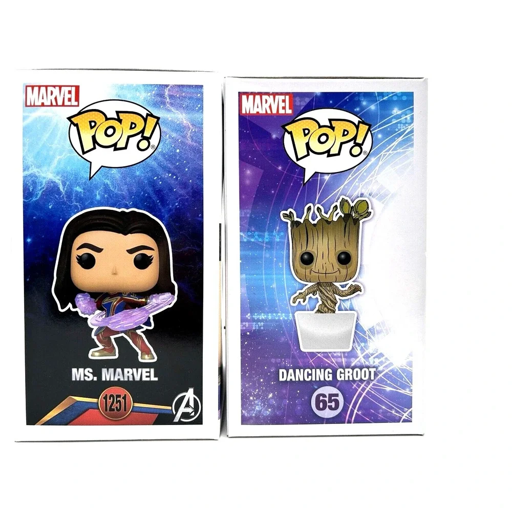 Funko Pop Marvel Lot The Marvels Ms. Marvel Guardians Of The Galaxy‎ Groot